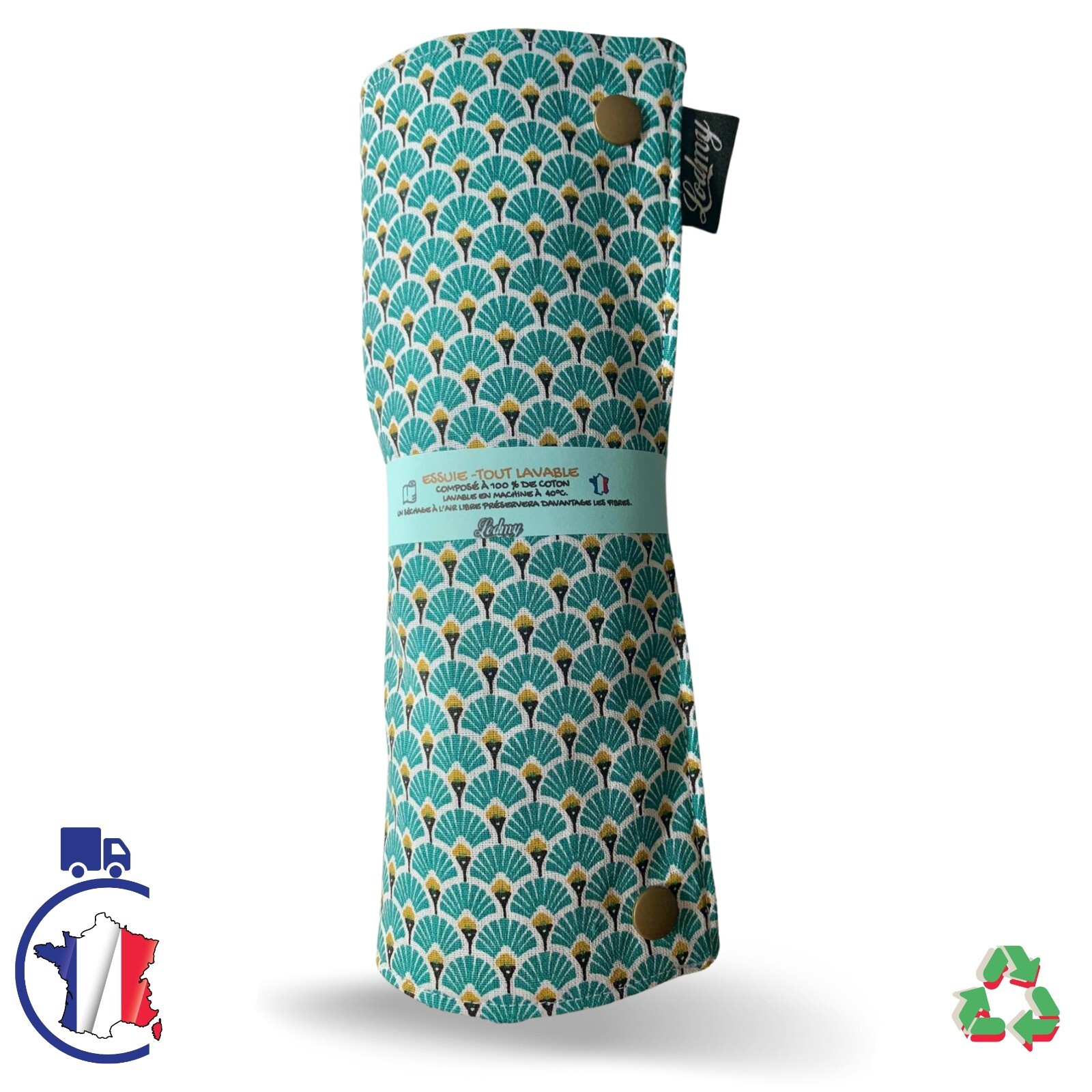 Essuie-tout lavable réutilisable ultra absorbant lot de 6 serviettes écologiques en coton