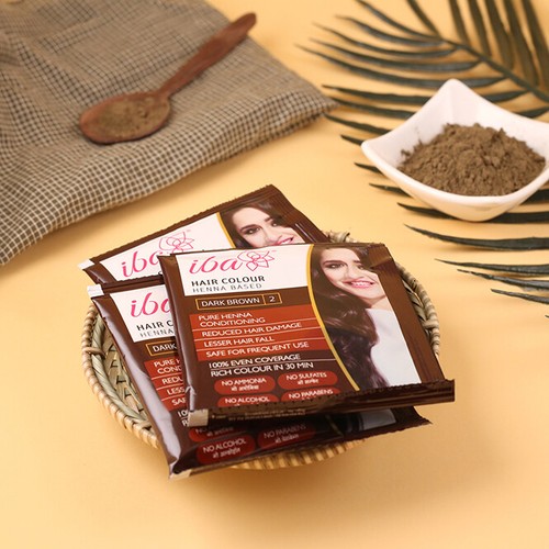 Iba Pure Henna Based Halal Vegan Hair Colour Black Dark Brown Vibrant Red - Picture 11 of 21