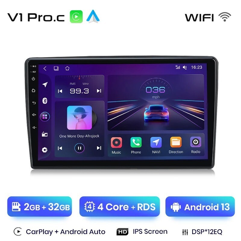 Autoradio Citroen C5 pour voyager connecté avec GPS CarPlay et Android Auto sans fil
