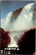 Bridal Veil Falls and walks Cave of the Winds Vintage Chrome Postcard A53