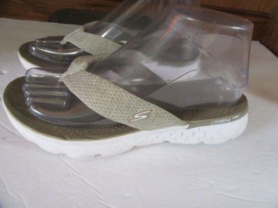 skechers goga max flip flops womens