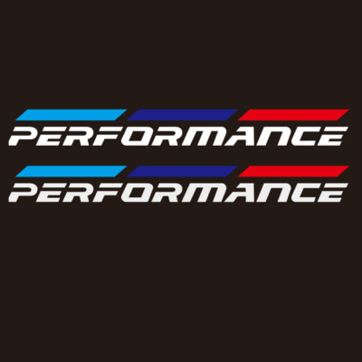 For BMW M Performance Side Rear view Mirror Stickers Modified Decal 19cm x 2cm