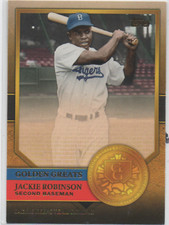 2012 Topps Baseball GOLDEN GREATS #GG-64 Jackie Robinson L.A. DODGERS Insert 11