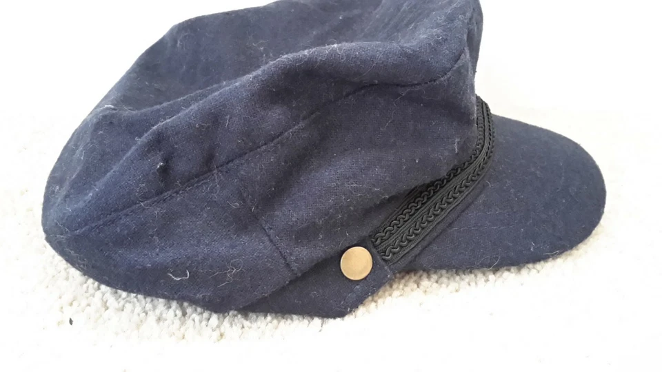 Apt 9 Fishing Captain Style Navy Hat Cap  Wool Blend # 110188 Pre-owned - Image 3 of 4