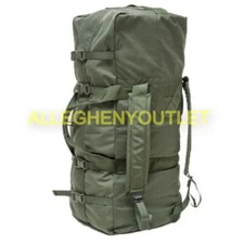 Improved Military Sea Bag US Army Duffle Sack Deployment Pack Green Side Zipper