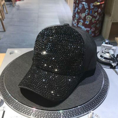 Glitter Bling Rhinestone Sequins Sparkly Ponytail Baseball Cap Casual Hat Women - Picture 18 of 19
