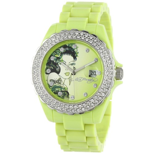 ED HARDY BY CHRISTIAN AUDIGIER Women RX-LG Roxxy Light Green Watch