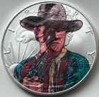 Andy Warhol - John Wayne - American Silver Eagle 1oz .999 Silver Dollar Coin Art