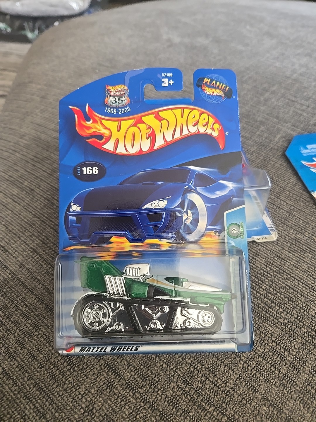 2003 HOT WHEELS  Treadator 6/10, Green, Alt Terrain,  #166