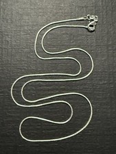 925 Sterling Silver  Round Snake Chain Necklace  24"