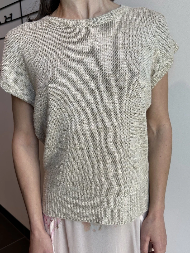 D&G Viscose Linen Knit Top Sweater Size L - Image 2 of 4