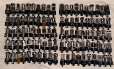 6SN7 Vacuum tube Lot Of 100 6SN7GT 6SN7GTA 6SN7GTB Mixed Brands Tested Good - Image 1 of 3