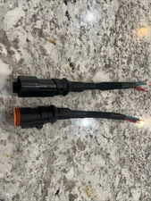 E008 Waterproof 14 AWG Assembled Deutsch 3 Pin Harness connector wire Pigtail