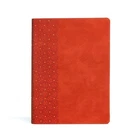 CSB Study Bible, Coral LeatherTouch, Indexed, Red Letter, Study N .. Like New