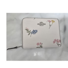 Coach Wildflower Zip-Around Wallet Women's Credit Card Folding