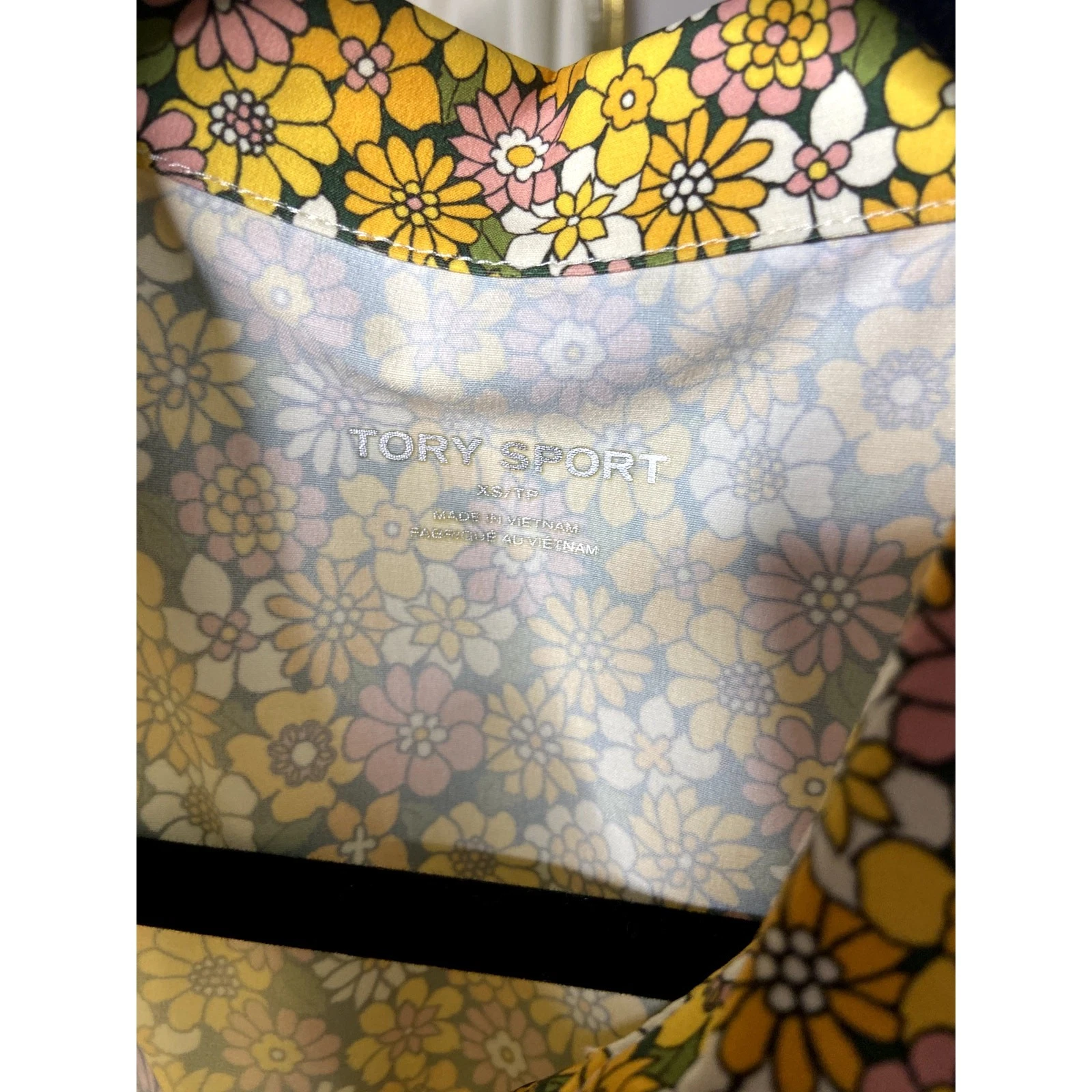 Abito sportivo golf plissettato Tory Burch floreale taglia XS