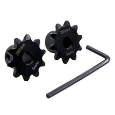 2PCS 25 Roller Chain Sprocket Type B 6mm Bore 10 Tooth, Hardened Antirust