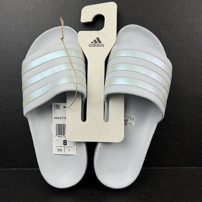 #ad Adidas Adilette Aqua Slide Sandal Halo Blue IP0894 Womens Size 8 NWT $15.88