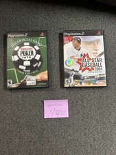 All-Star Baseball 04 and World Series of Poker CIB PlayStation Sony 2 PS2