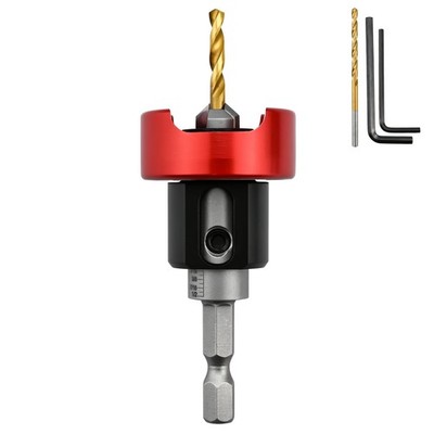 Carbide Tipped 82 Countersink Drill Bit 3/8x1/8 Inch 1/4 Inch Shank Depth