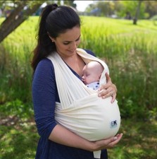 Baby K'tan Original Baby Wrap Carrier-Color Natural-L- 100 organic cotton