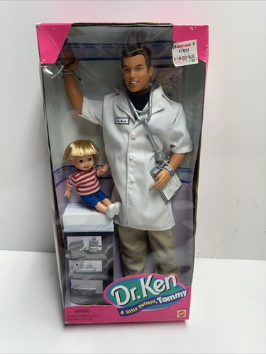 NRFB Mattel Barbie 1997 Dr. Ken & Patient Tommy #18898