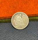 (#102365) Seated Liberty Quarter:  1876.  VF.