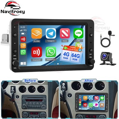 KAM+ Android 15 Carplay Autoradio GPS Navi Für Alfa Romeo 159 Brera Spider 4+64G