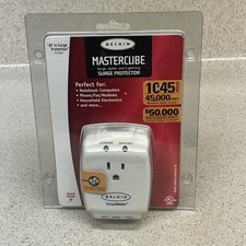 Belkin Mastercube Surge Protector, Model F9H120-CW - Computer, Phone, Fax - NEW
