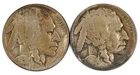 1924-S 1925-D Buffalo Nickel Lot of 2 5c