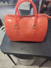 Borsa a mano gel caramelle Furla arancione ottime condizioni 