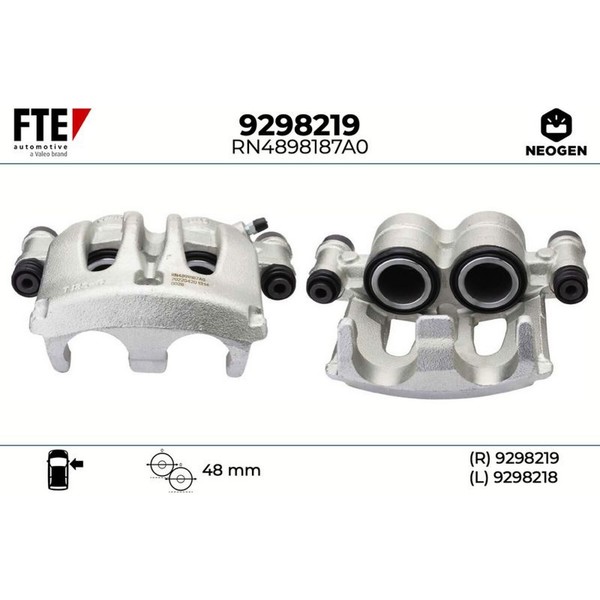 FTE 9298219 Bremssattel FüR Mercedes Benz Viano Vito Mixto V Klasse W639 W447-image