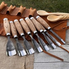 Wood Carving Gouges Hand Forged 52100 Steel Spoon Carving Set or Single Size