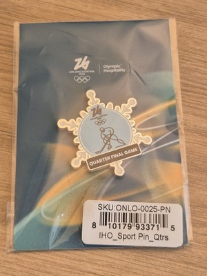 2026 Olympics Ice Hockey Quarter Final Pictogram Pin Canada - Czech Republic