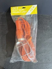 JXC-2 Heavy Duty Trouble Light with 25ft Cord Orange Garage Shop Light