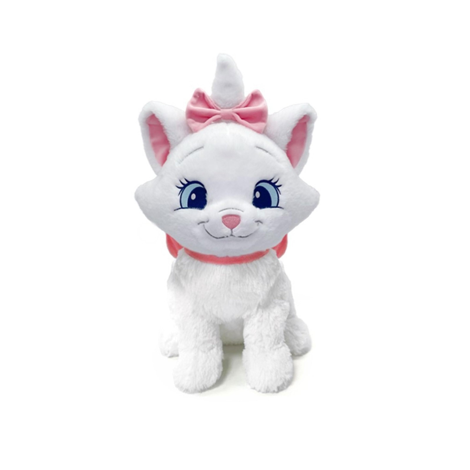Peluche Disney Marie blanche 25 cm : doudou lavable et sûr pour nourrisson