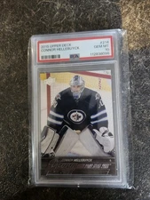 2015-16 Upper Deck Series 1 Young Guns Connor Hellebuyck PSA 10 YG RC Card# 214