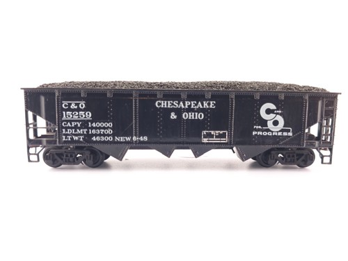 *LEER* Coche tolva Bachmann escala HO Chesapeake y Ohio 4 bahías C & O 15259 con carbón | Condition: Used