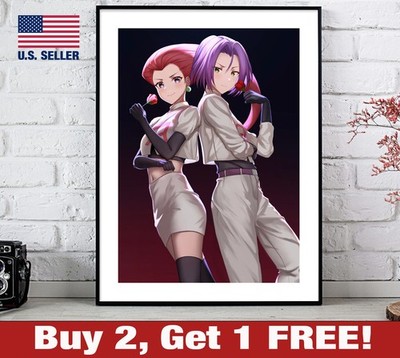 Pokemon Team Rocket Jessie James Poster 18'' x 24'' Print Anime Wall Art Decor 2