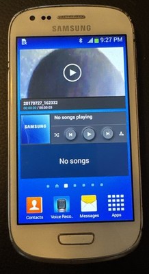 Samsung Galaxy S3 Mini White 8GB Fast Ship Good Used Check Games