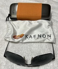Kaenon Ballister Aviator Sunglasses With Gun Metal Frames  Polarized Gray Lens