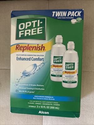 OPTI-FREE Replenish Multi-purpose Contact Lens Liquid Solution -Twin Pack