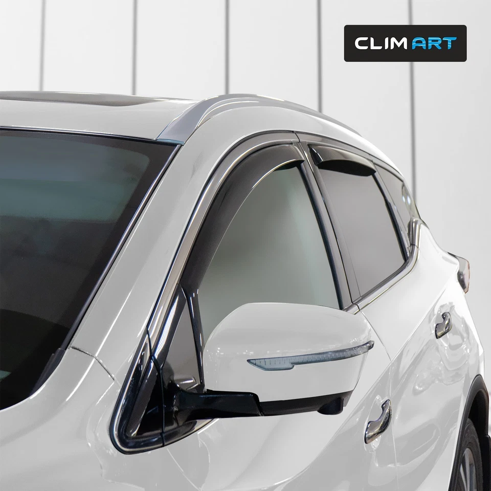 Protectores de lluvia viseras de ventilación para Nissan Murano 2015-2024 Foto 3 de 4