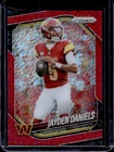2025 Panini Prizm Jayden Daniels Red Shimmer #/49 Commanders