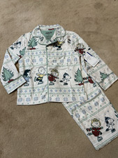NEW, PEANUTS GANG TODDLER 2 PIECE PAJAMAS SET, SIZE 4T, SNOOPY, CHARLIE BROWN