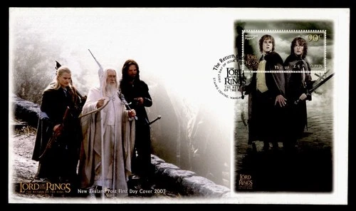 DR WHO 2003 NEW ZEALAND FDC LORD OF THE RINGS S/S M74724