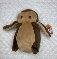 Vintage 1995 TY Beanie Babies Collection - Hoot the Owl w/ Tags