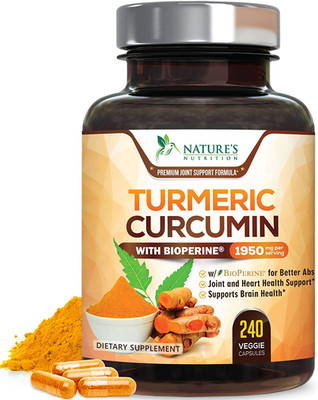 Turmeric Curcumin Supplement - 95% Curcuminoids with Organic Turmeric & Bioperin