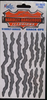 Scrape DECALS HARDLEY DANGEROUS VINYL Illusions Nick Lee Designs | eBay