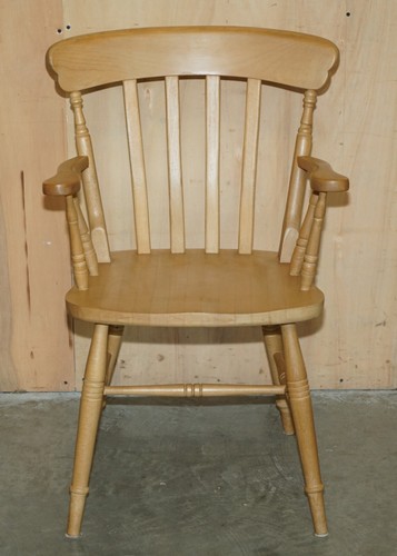 VINTAGE ENGLISH HERITAGE PINE DINING TABLE & EIGHT WINSOR CHAIRS SUITE 8 - Picture 21 of 24